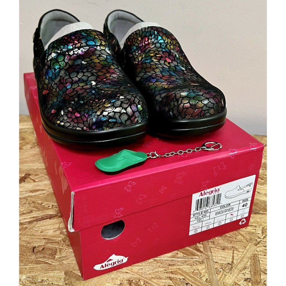 Alegria Women's SZ. 40 KEL-459 Rainbow/Minnow Shoes - NEW!!! (GG2)